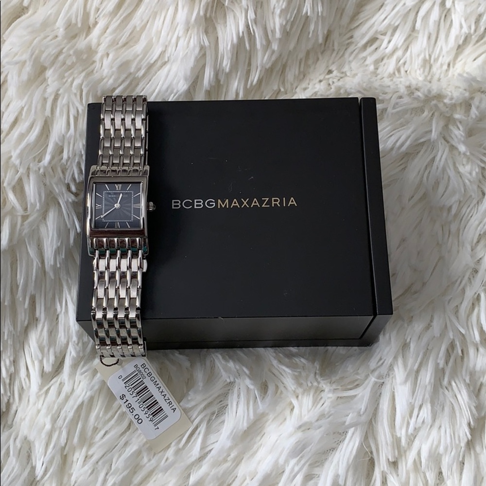 BCBG MaxAzria stainless steel bracelet watch
